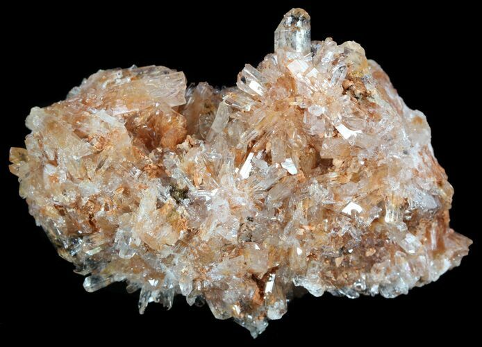 Orange Creedite Crystal Cluster - Durango, Mexico #51645